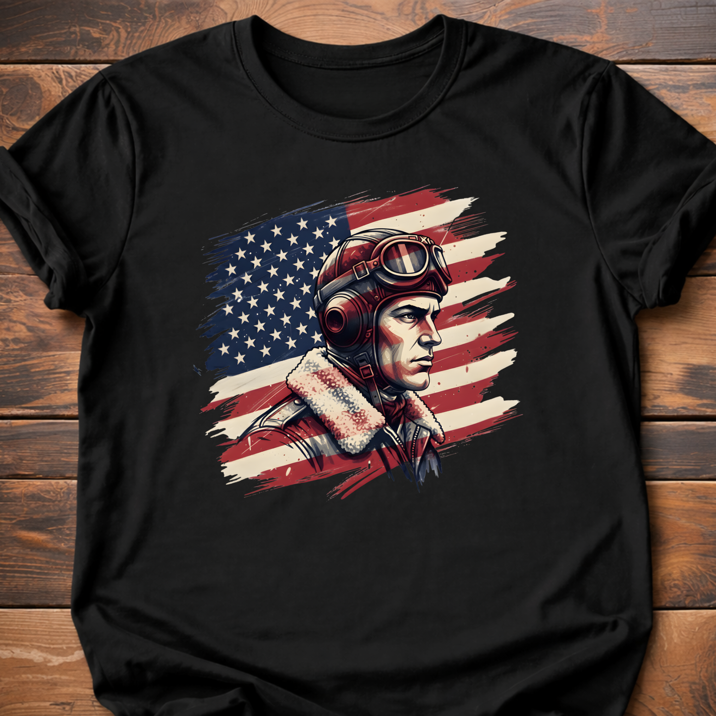WWII US Pilot Flag T-Shirt