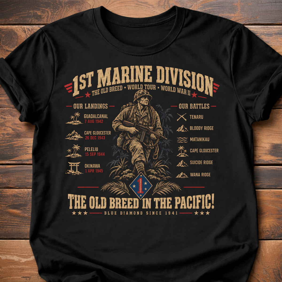 1st Marine Division T-Shirt
