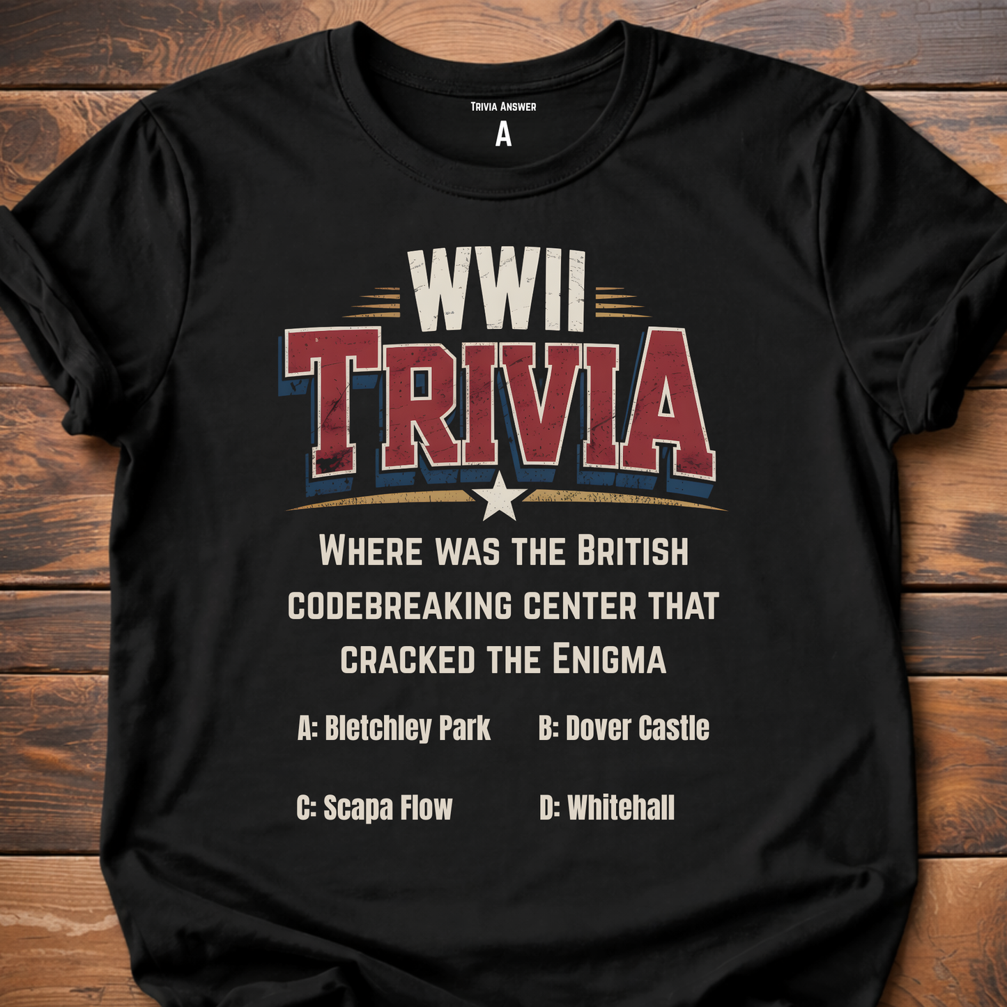 WWII Trivia Enigma Codebreaker T-Shirt