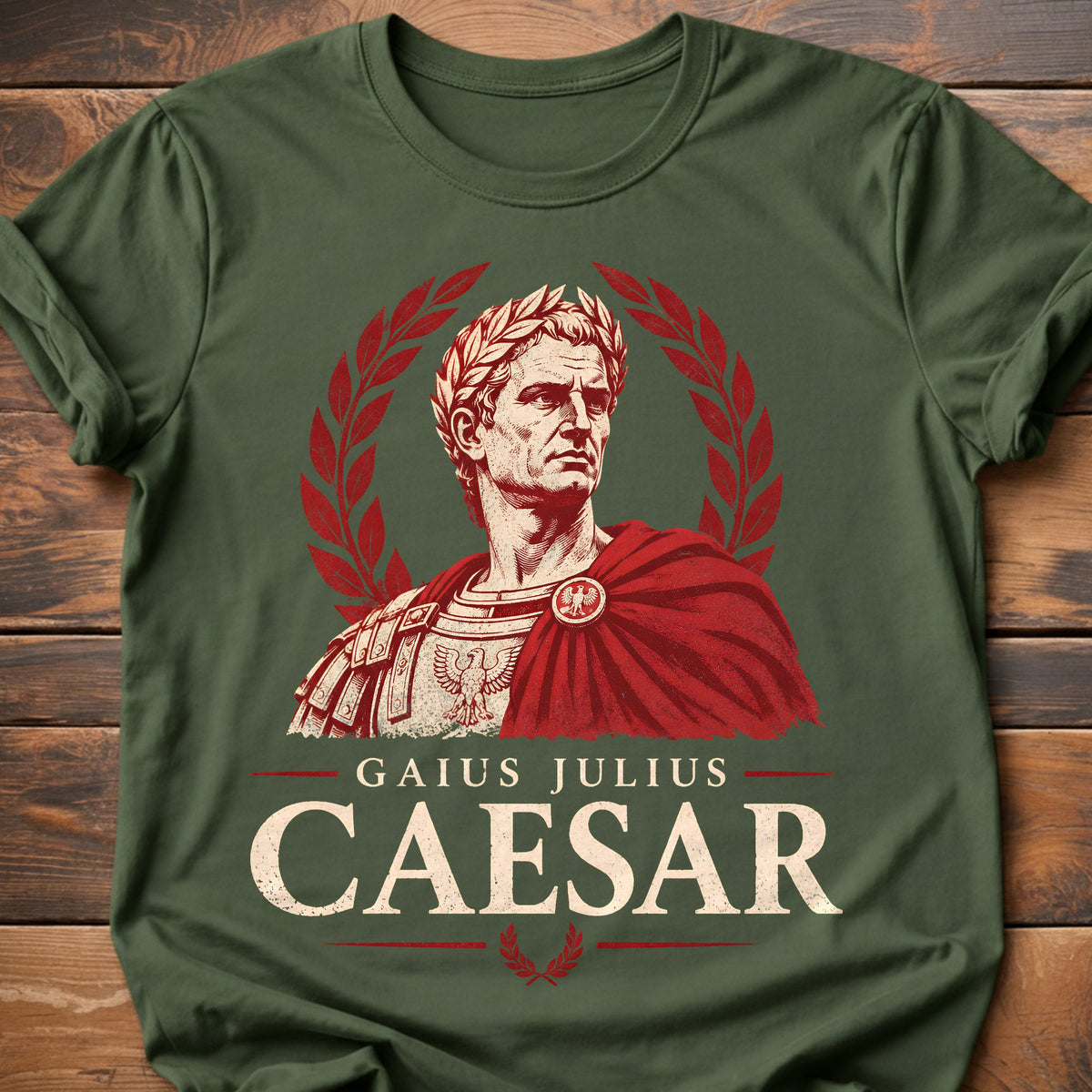 Caesar Graphic T-Shirt - Military Green