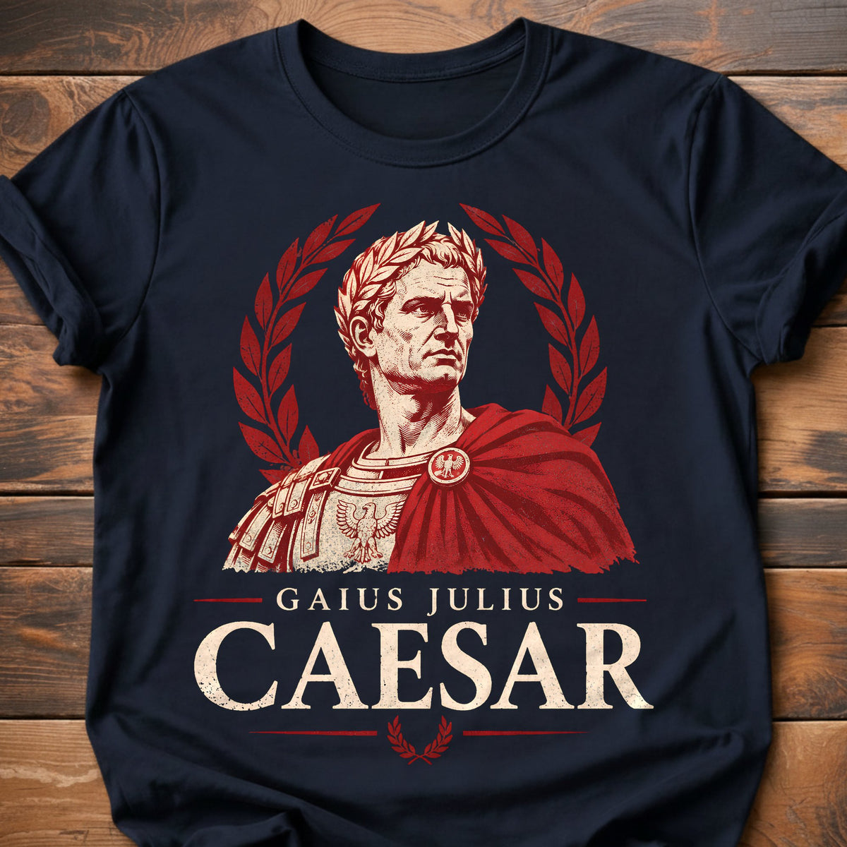 Caesar Graphic T-Shirt - Navy