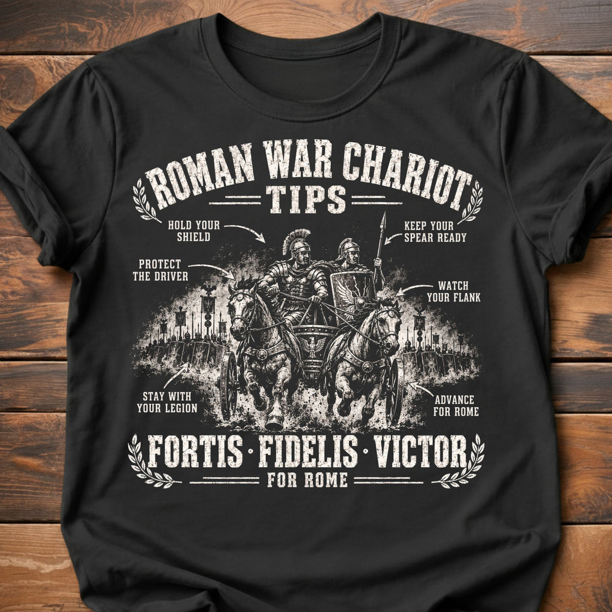Roman War Chariot Tips T-Shirt