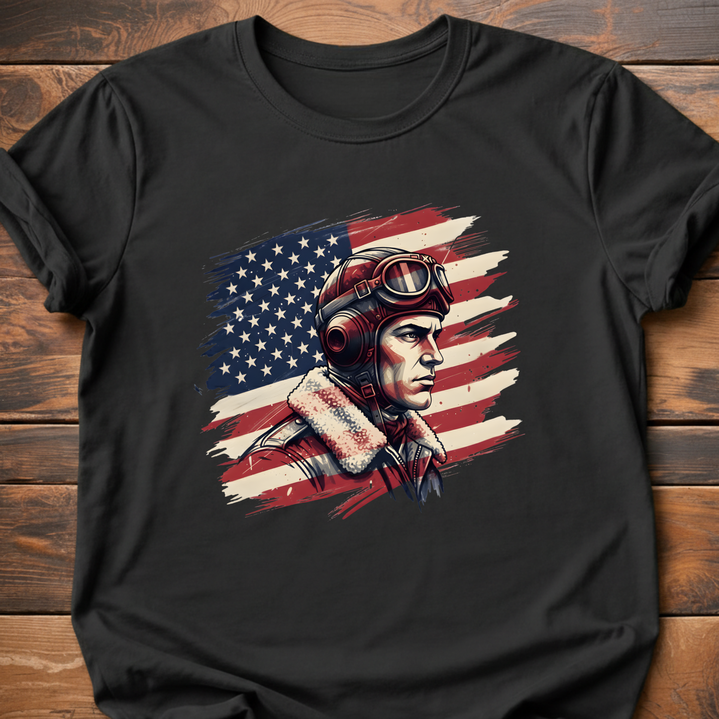 WWII US Pilot Flag T-Shirt