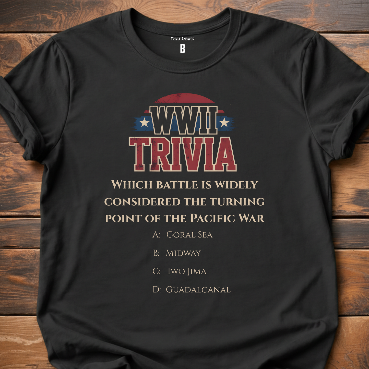 Pacific War Turning Point Trivia T-Shirt