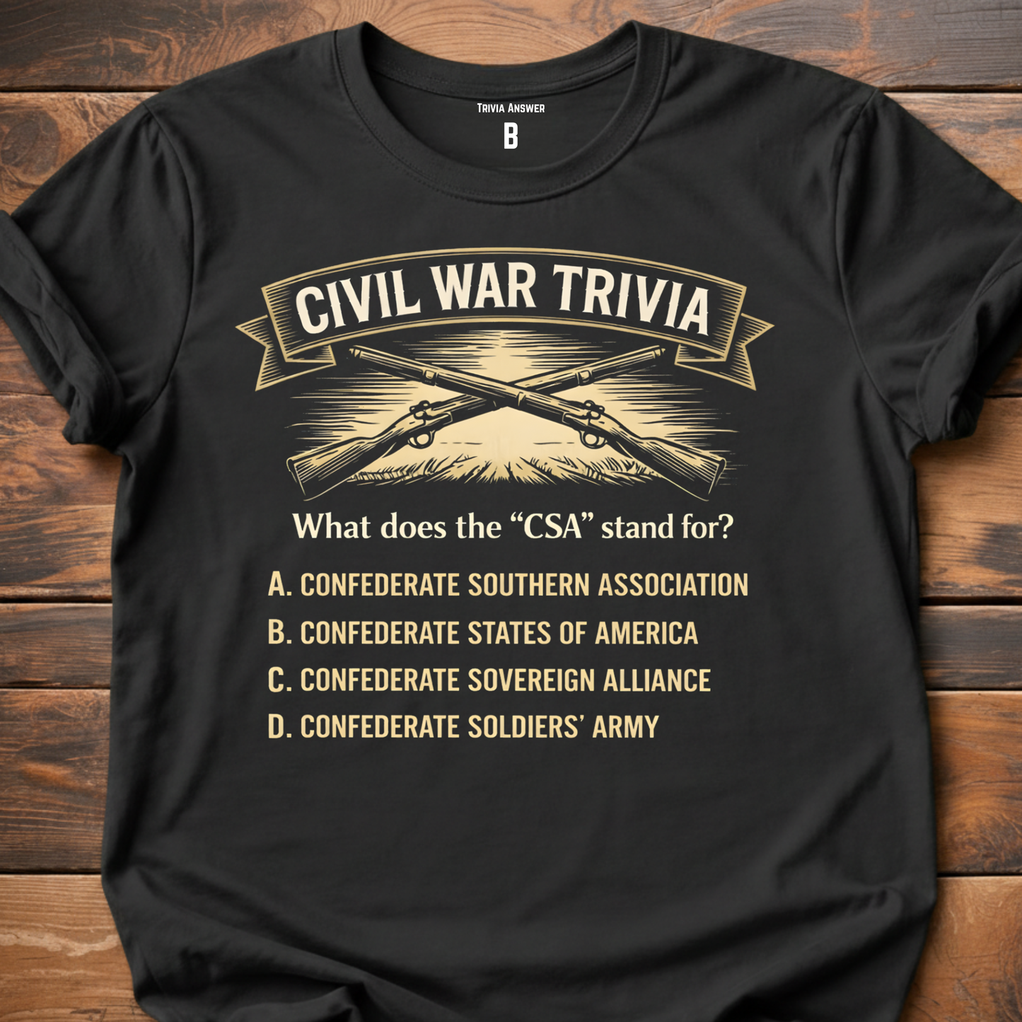 Civil War Trivia CSA T-Shirt