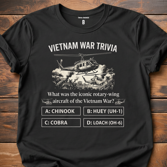 Vietnam War Chopper Trivia T-Shirt