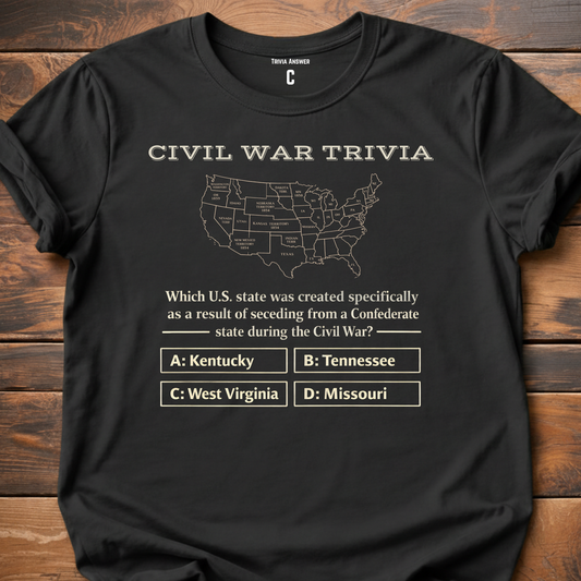 Civil War State Trivia T-Shirt