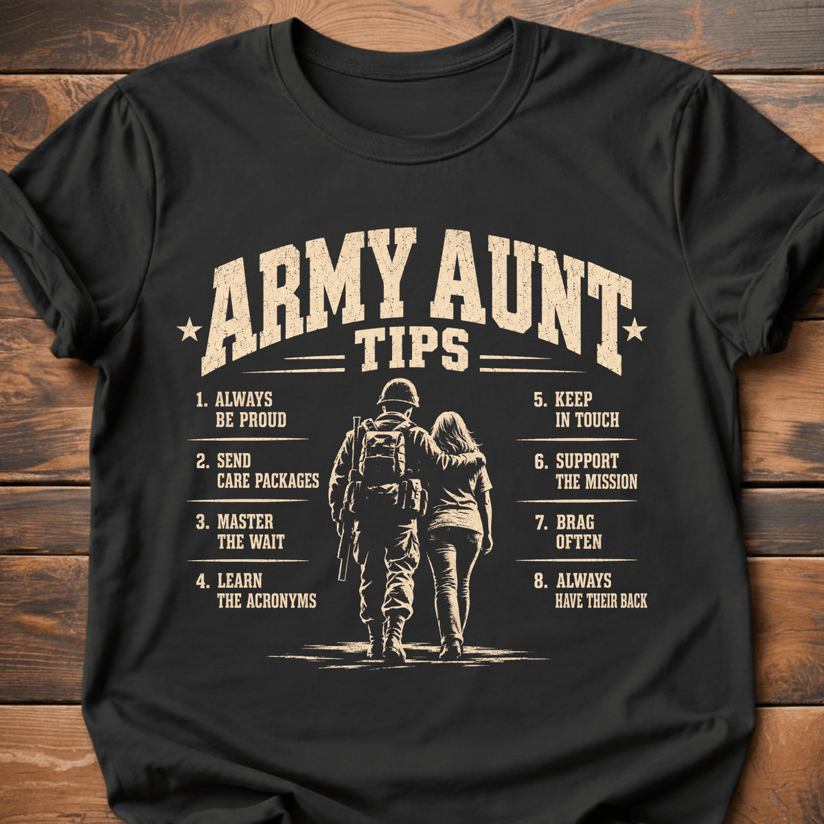 Army Aunt Tips T-Shirt