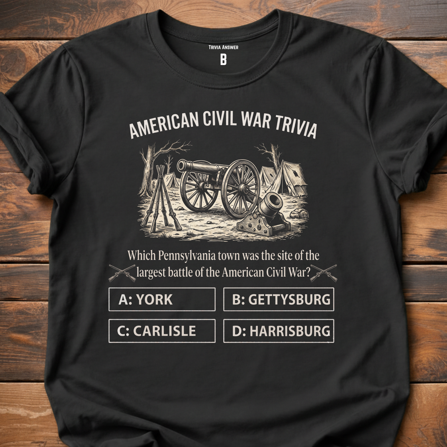 Civil War Trivia Largest Battle T-Shirt