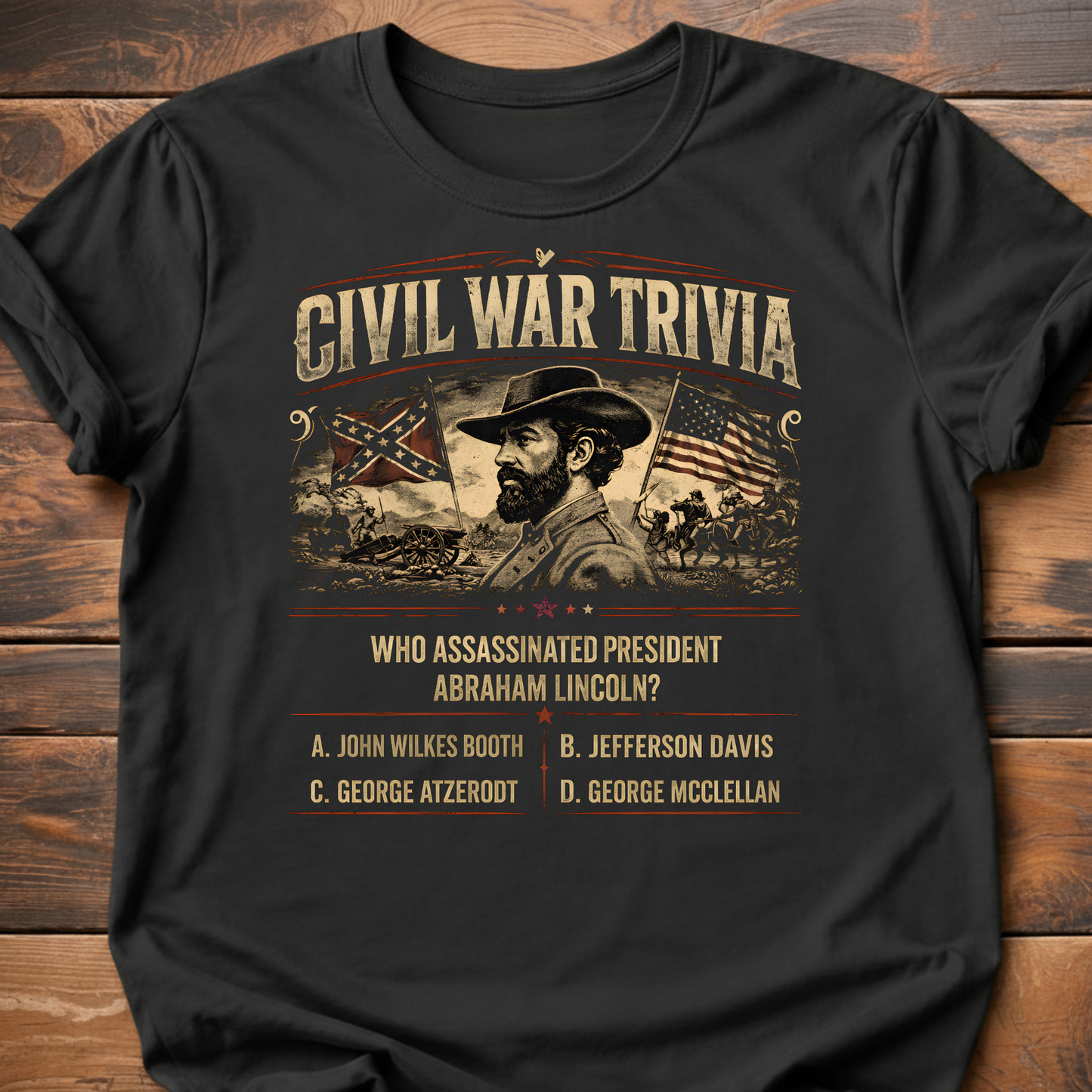 Civil War Trivia Assassination T-Shirt