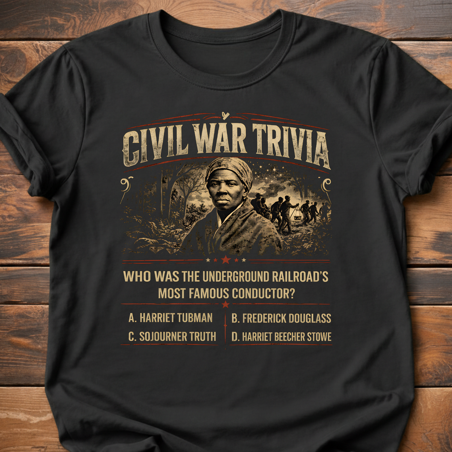 Civil War Trivia Underground Railroad T-Shirt