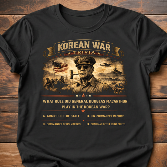 Korean War Trivia Macarthur T-Shirt