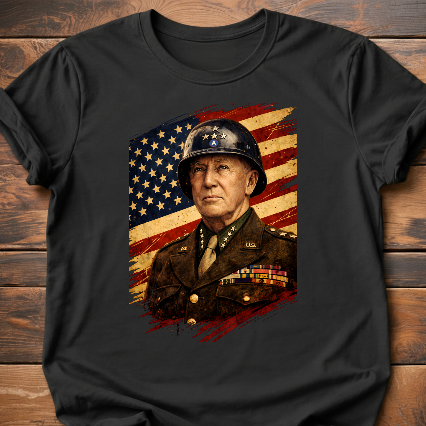 General Patton Flag T-Shirt