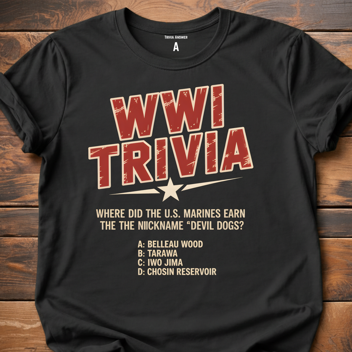 WWII Trivia Marines Question T-Shirt
