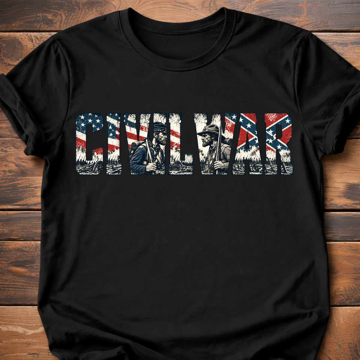 Civil War graphic t-shirt - Black