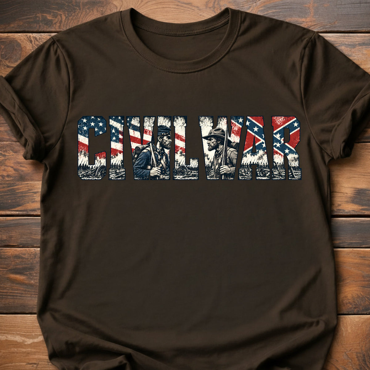 Civil War graphic t-shirt - Dark Chocolate