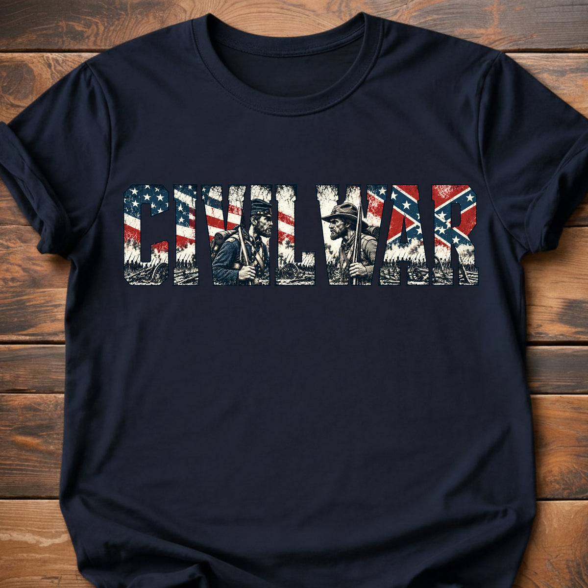 Civil War graphic t-shirt - Navy