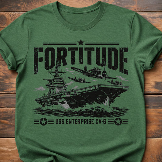Fortitude USS Enterprise T-Shirt - Heather Irish Green