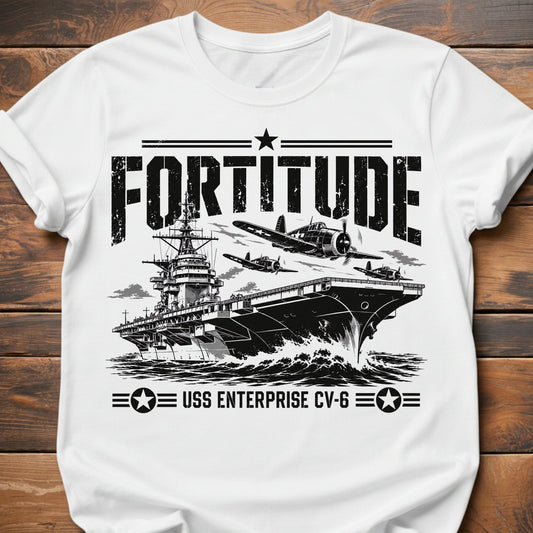 Fortitude USS Enterprise T-Shirt - White