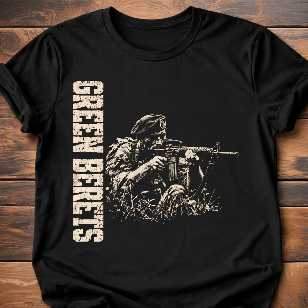 Green Berets graphic t-shirt - Black