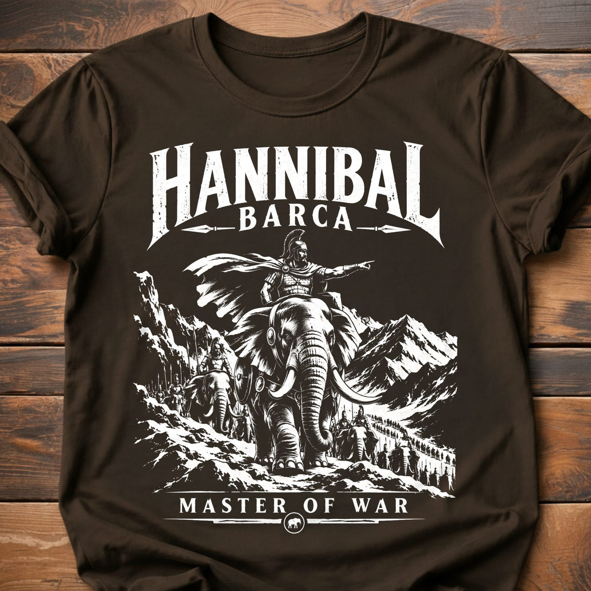 Hannibal Barca Master of War T-Shirt - Dark Chocolate