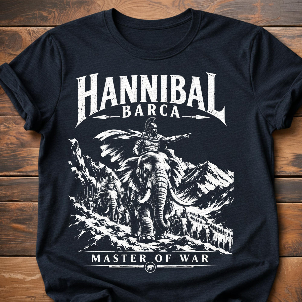 Hannibal Barca Master of War T-Shirt - Heather Navy