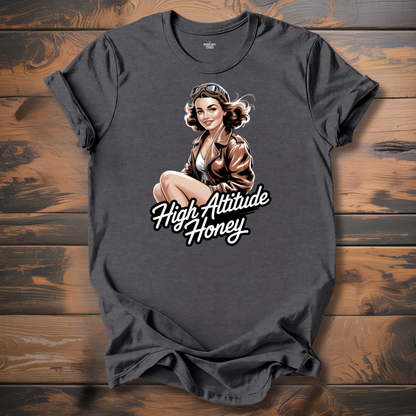 High Altitude Honey WW2 Aircraft Nose Art T-Shirt