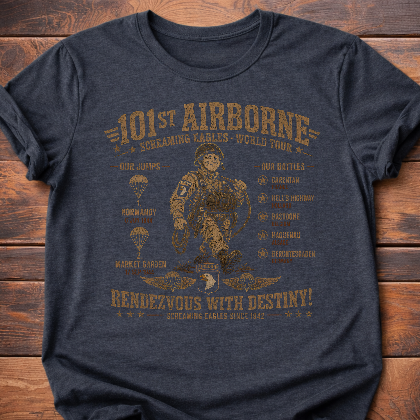101st Airborne Would Tour T-Shirt