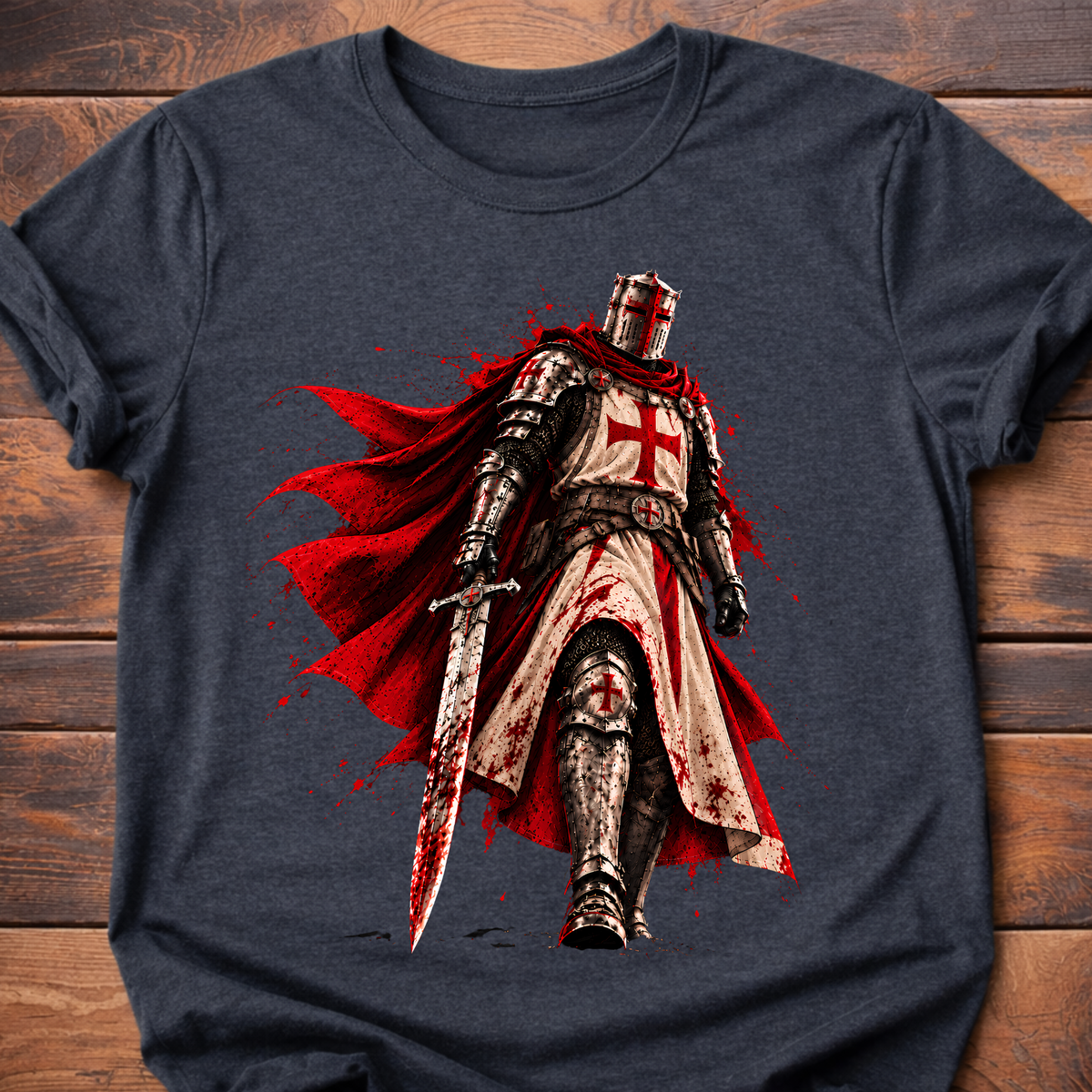 Menacing Templar Knight T-Shirt