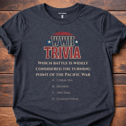 Pacific War Turning Point Trivia T-Shirt