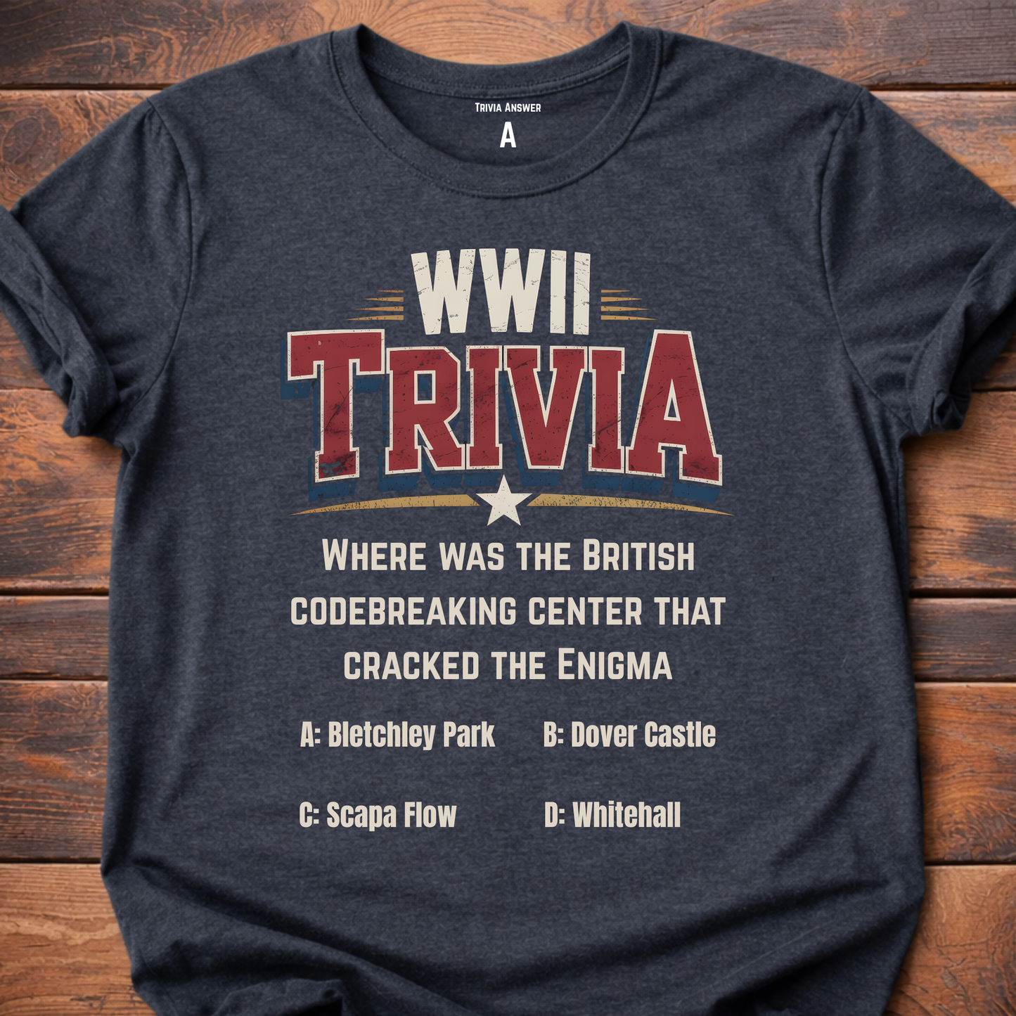 WWII Trivia Enigma Codebreaker T-Shirt