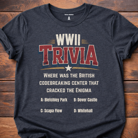 WWII Trivia Enigma Codebreaker T-Shirt