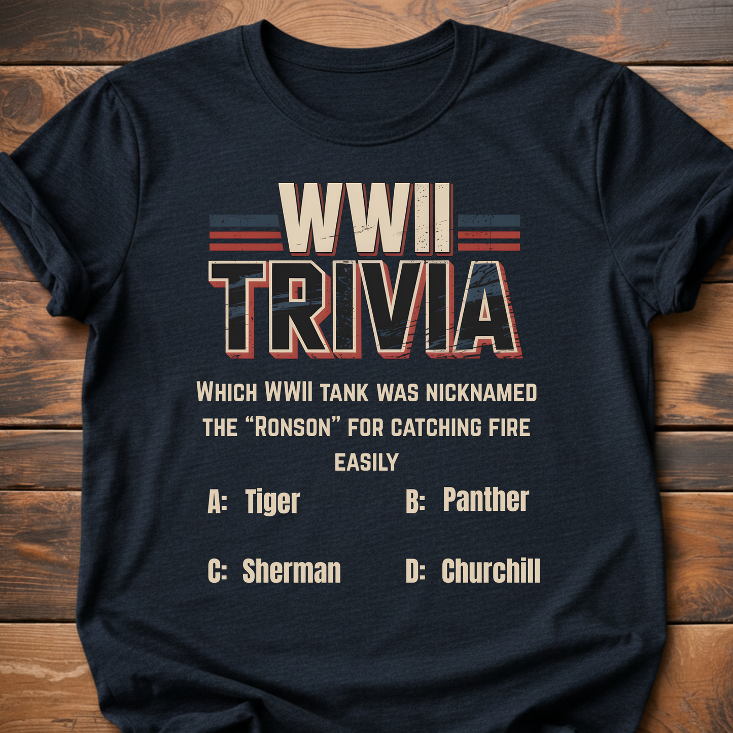 WWII Tank Trivia T-Shirt