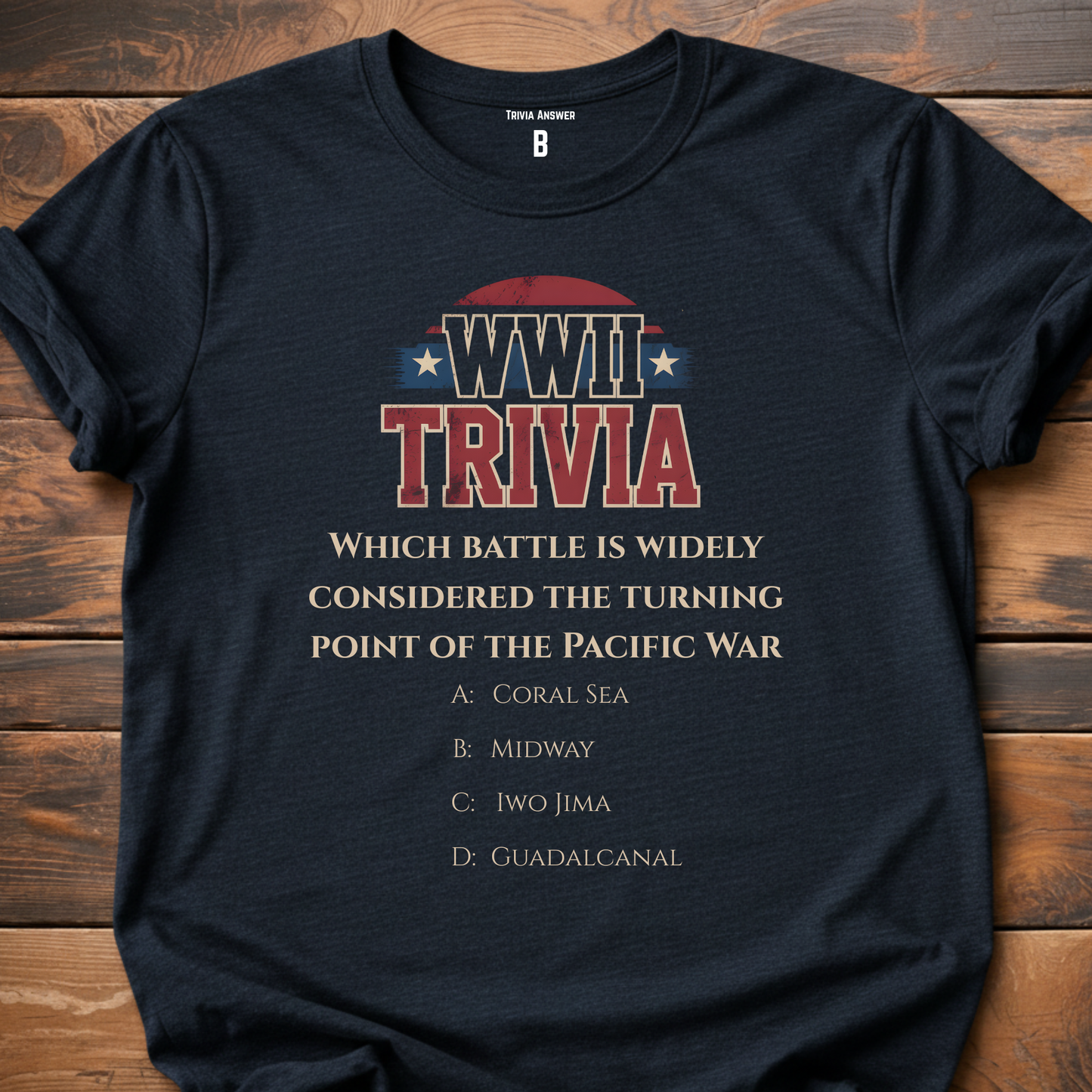 Pacific War Turning Point Trivia T-Shirt