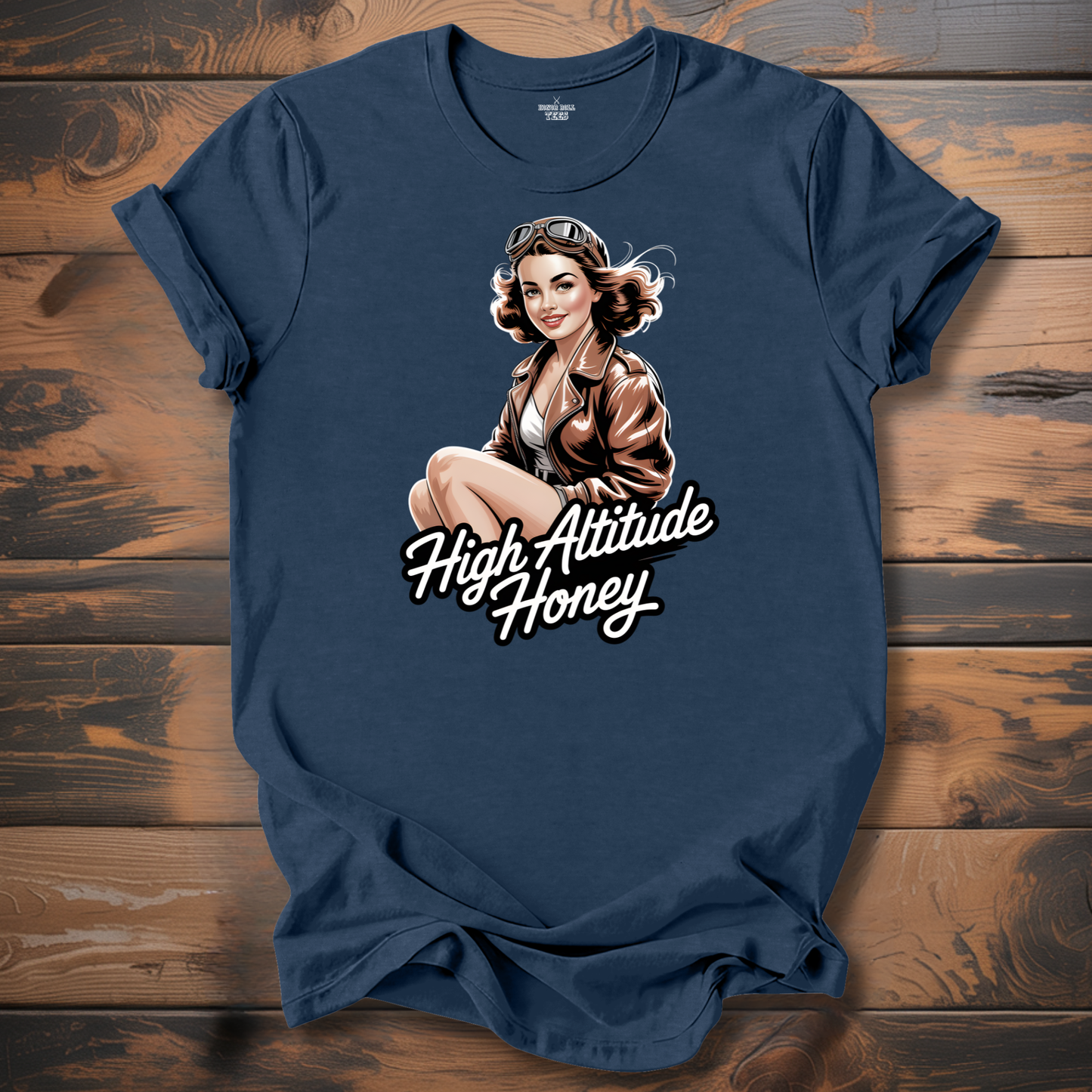 High Altitude Honey WW2 Aircraft Nose Art T-Shirt