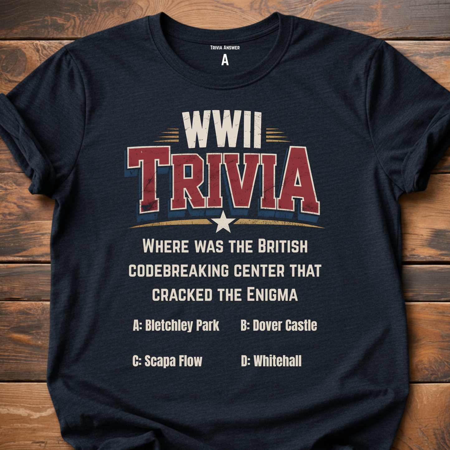 WWII Trivia Enigma Codebreaker T-Shirt
