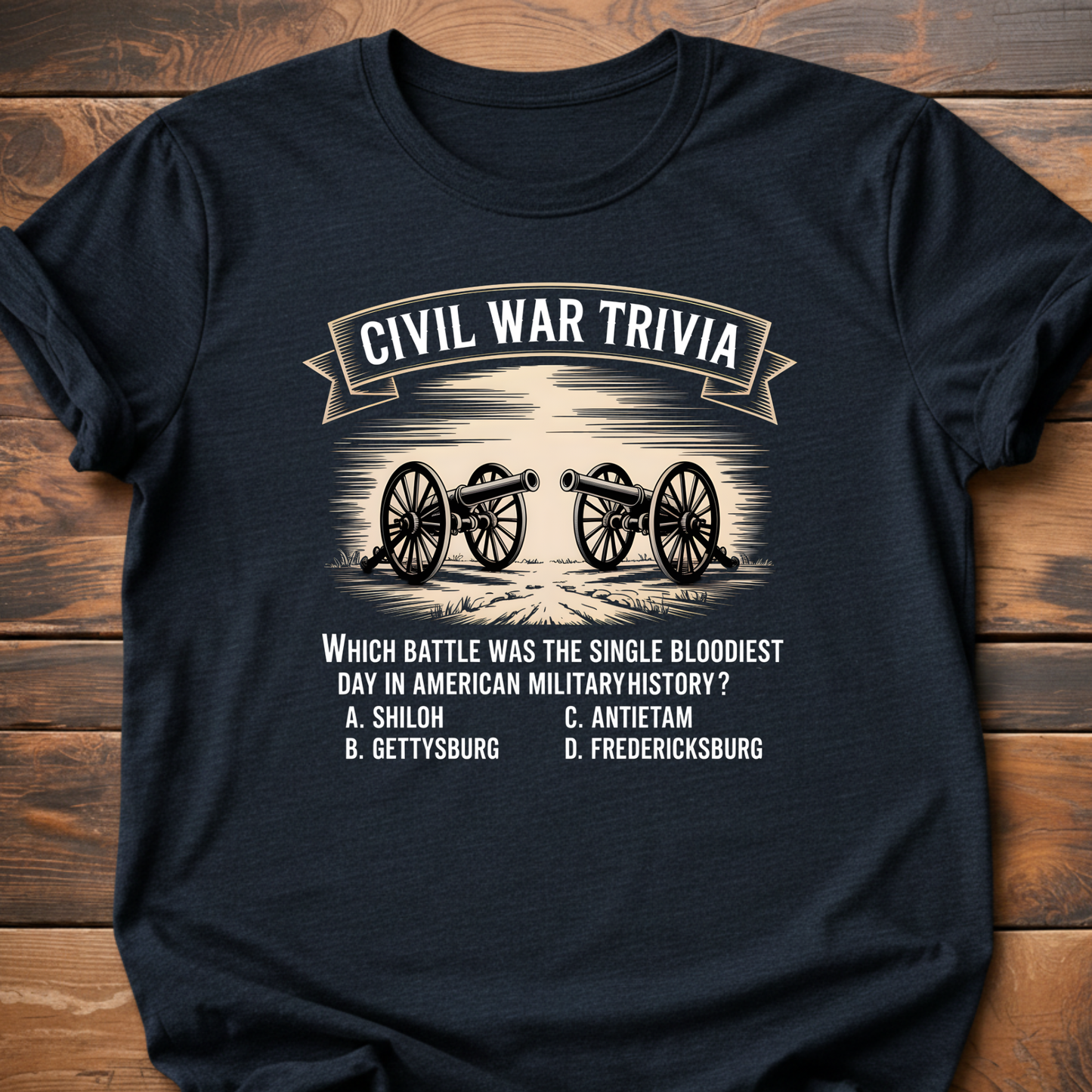 Civil War Bloodiest Day Trivia T-Shirt