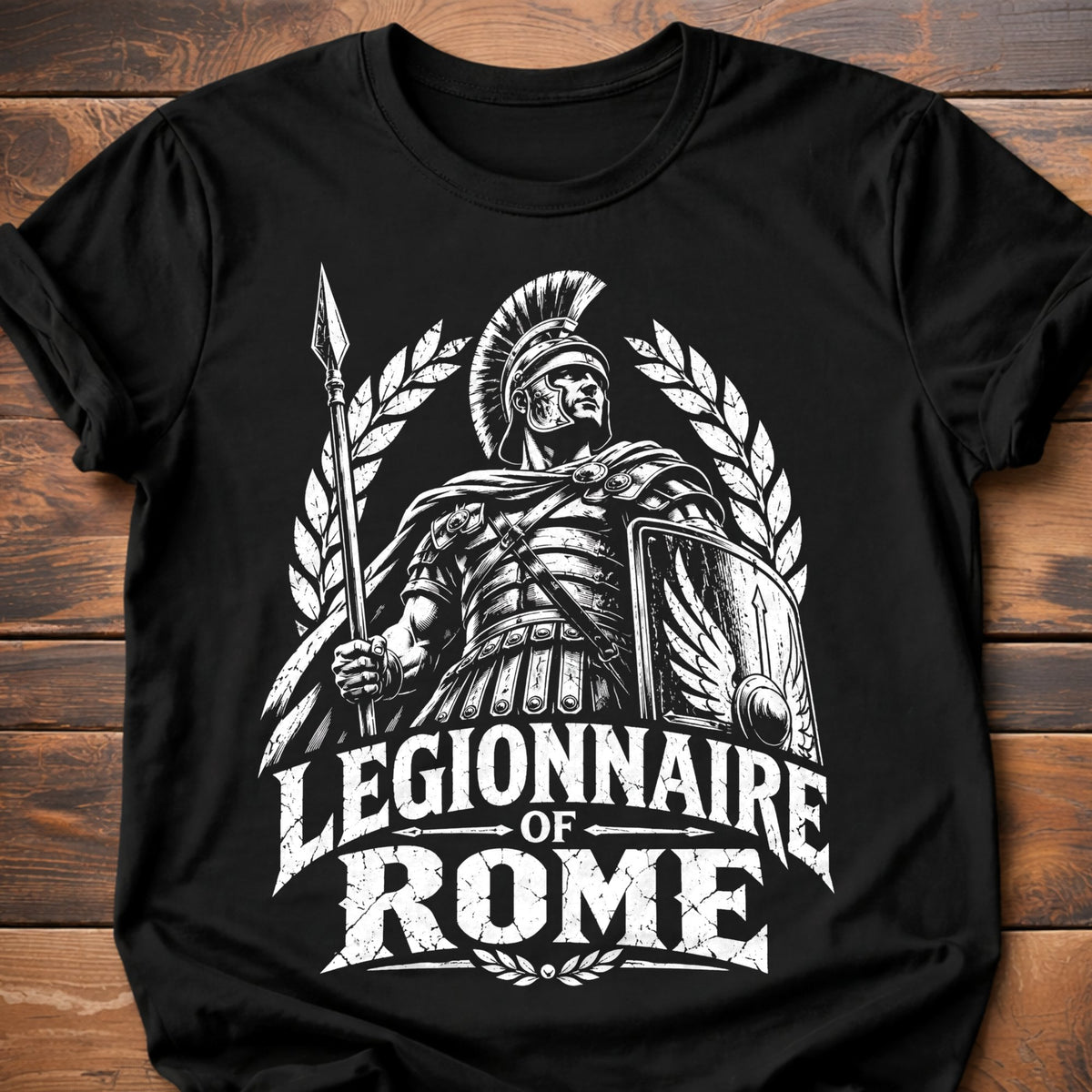 Legionnaire of Rome Graphic T-Shirt - Black