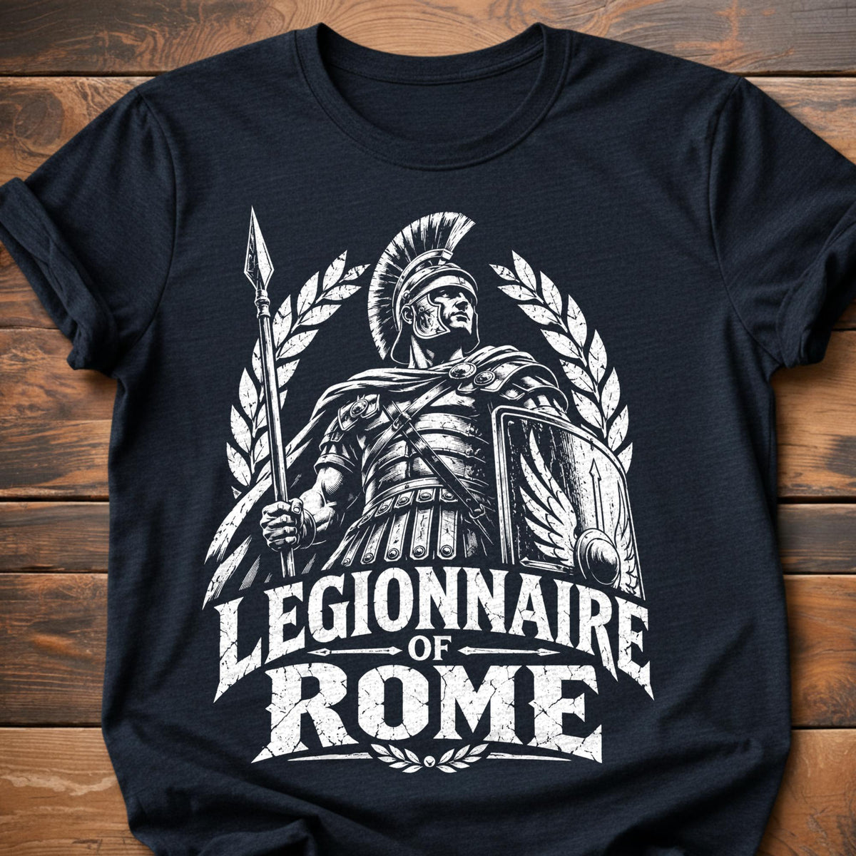 Legionnaire of Rome Graphic T-Shirt - Heather Navy