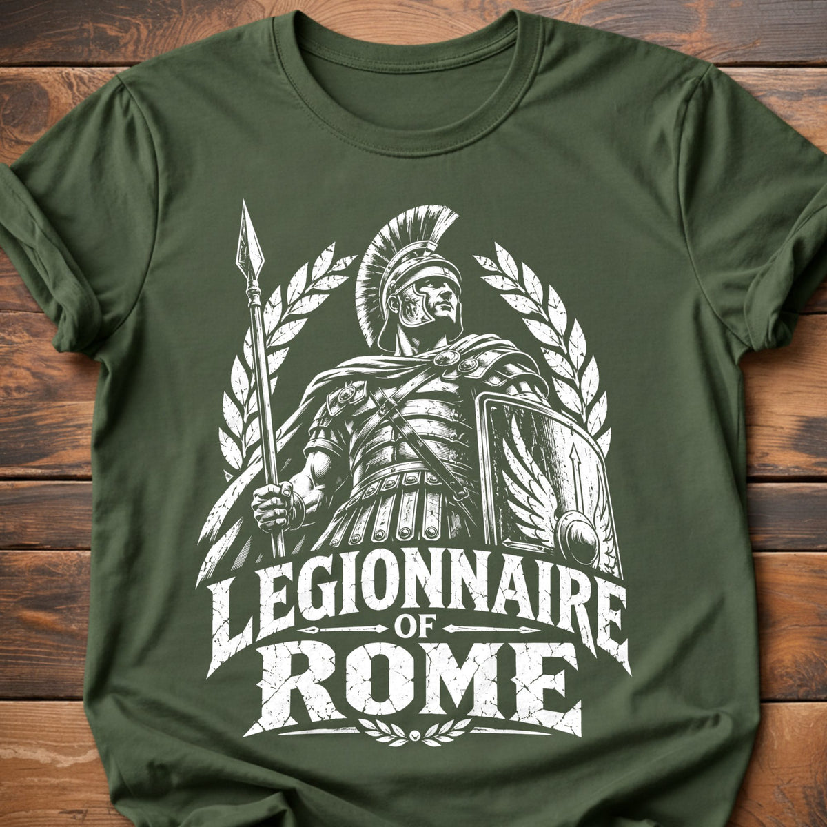 Legionnaire of Rome Graphic T-Shirt - Military Green