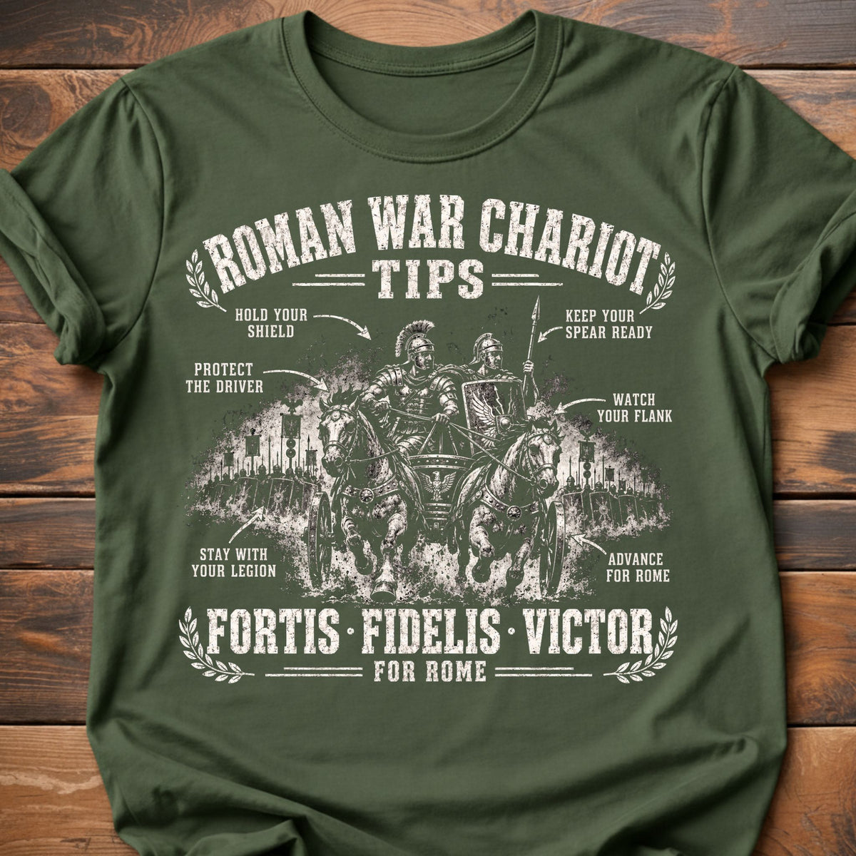 Roman War Chariot Tips T-Shirt