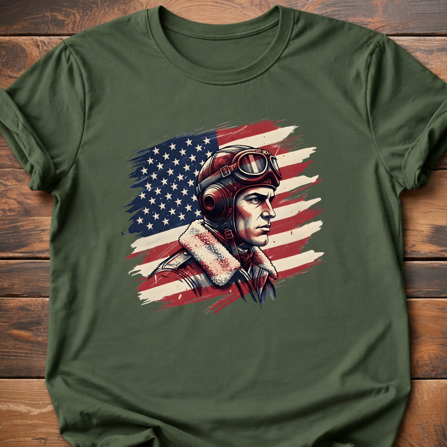 WWII US Pilot Flag T-Shirt