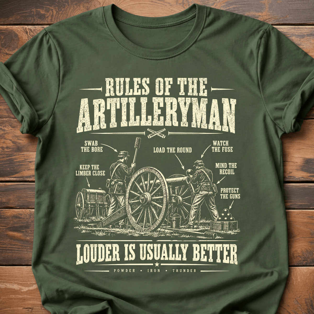 Rules of the Artilleryman T-Shirt