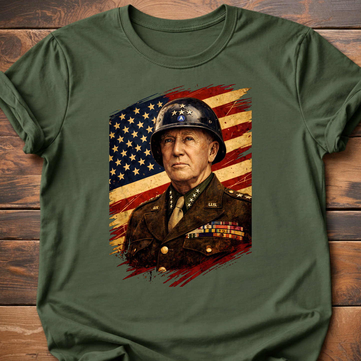 General Patton Flag T-Shirt