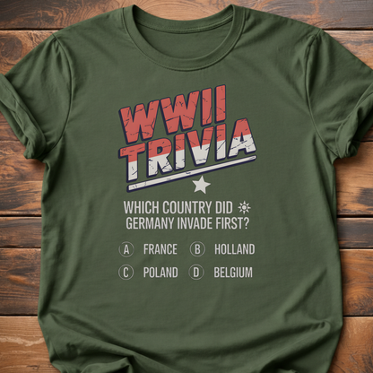 WWII Trivia Invasion Question T-Shirt
