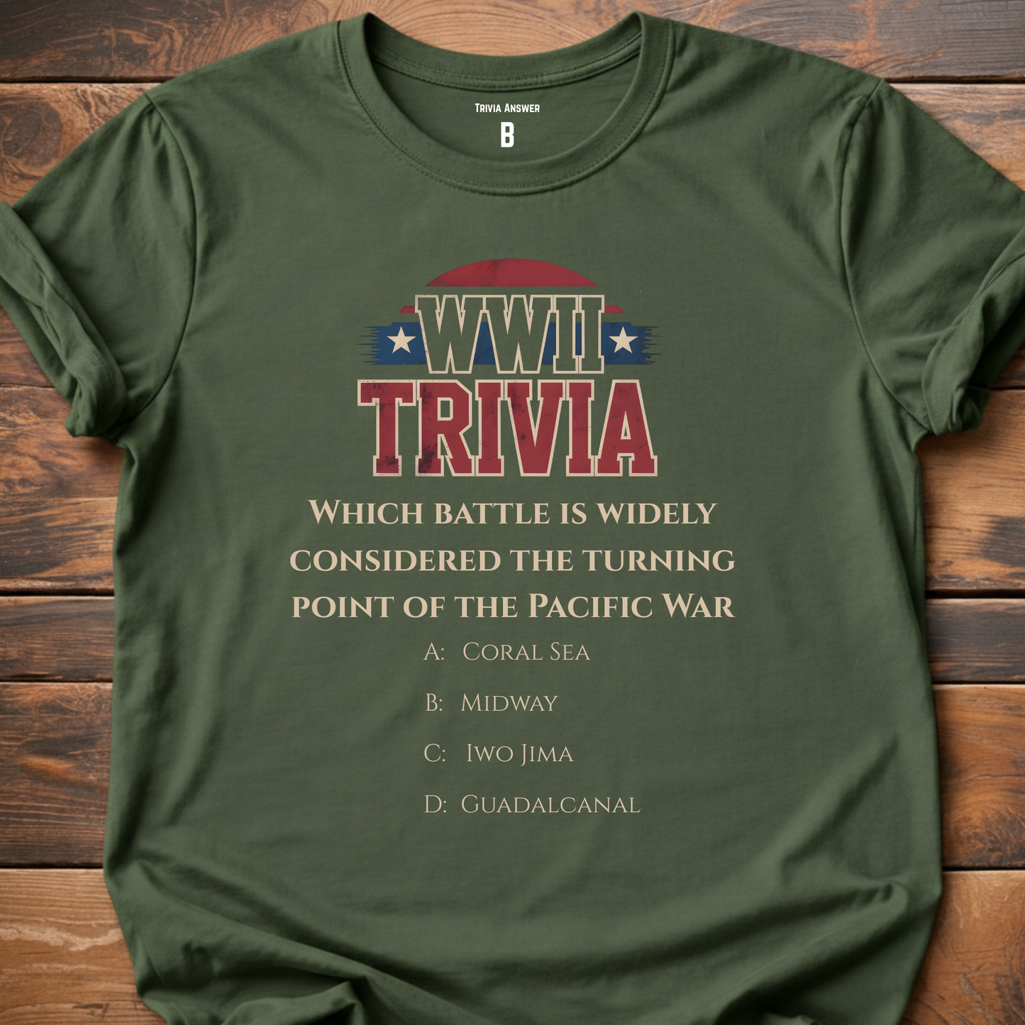 Pacific War Turning Point Trivia T-Shirt