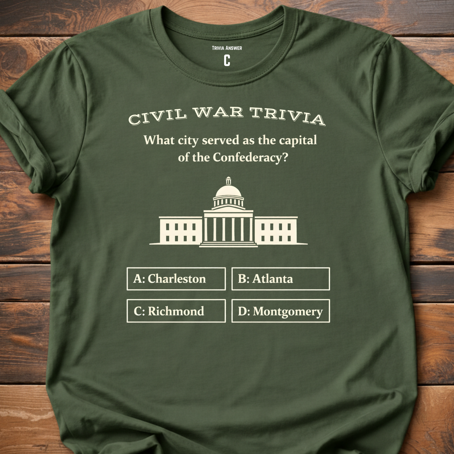 Civil War Confederacy Trivia T-Shirt
