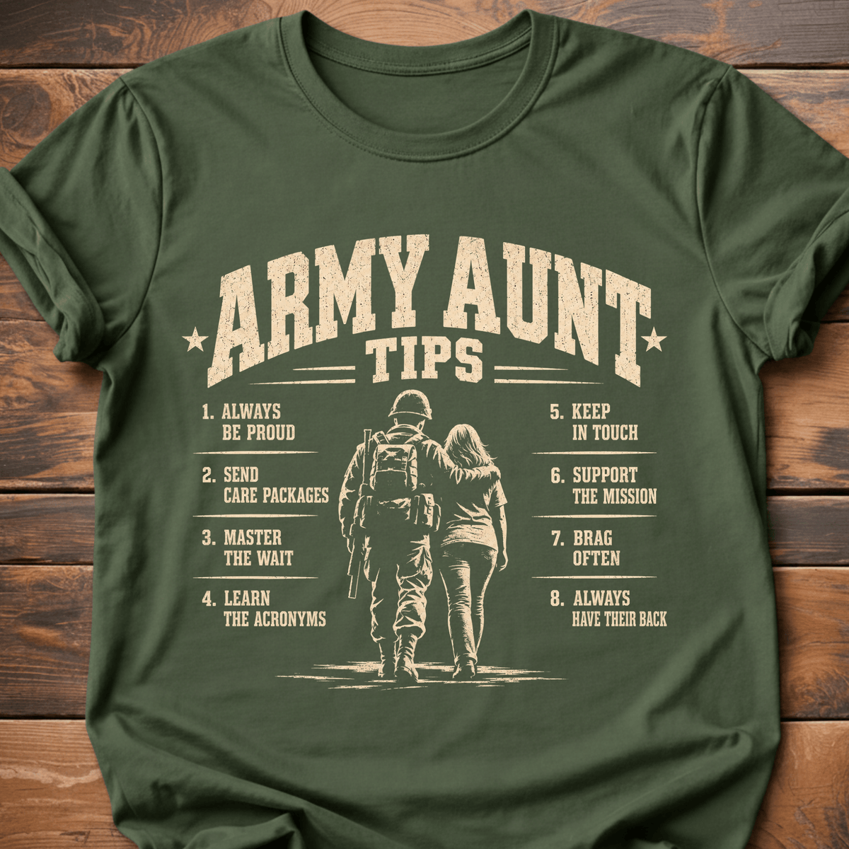 Army Aunt Tips T-Shirt