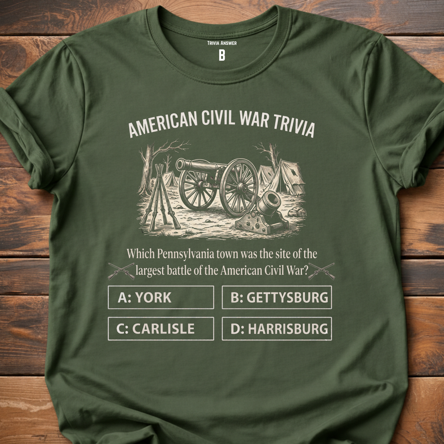 Civil War Trivia Largest Battle T-Shirt