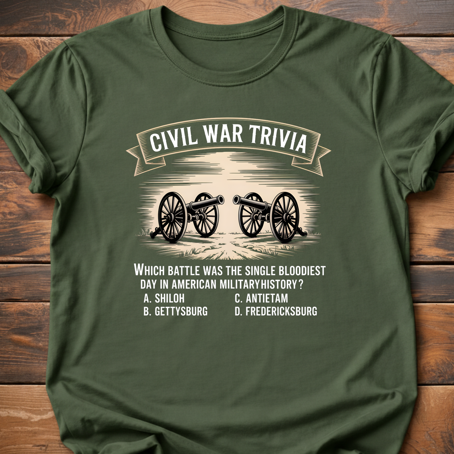 Civil War Bloodiest Day Trivia T-Shirt